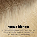 Irresistible Me Real Human Hair Extensions Clip Ins – 100% Human Hair Clip In Extensions for Length & Volume – Invisible Extension – Heat Resistant & Dyeable – Rooted Blonde, 14 Inches