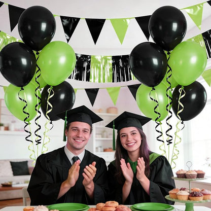 TONIFUL 500 Yards Black and Green Curling Ribbon Balloon String | Balloon - Image 3