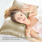 BEDELITE Satin Pillowcase with Zipper, Taupe King Size Pillow Cases Set of 2, Super Soft and Cooling Similar to Silk Pillow Cases, Gift for Women Men(20x40 Inches)