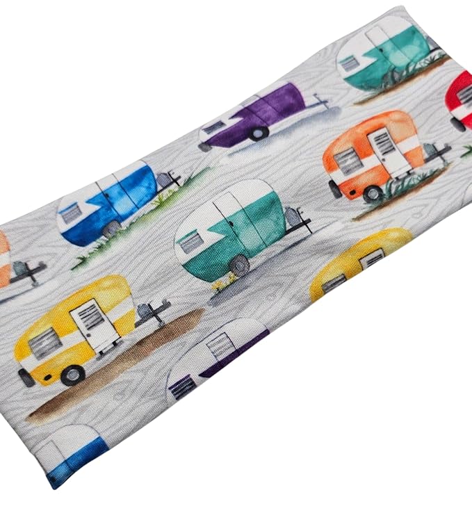 Soft Stretchy Headband, 3-in-1 Versatile Twist Style, One-Piece (Retro Camper, Adult)
