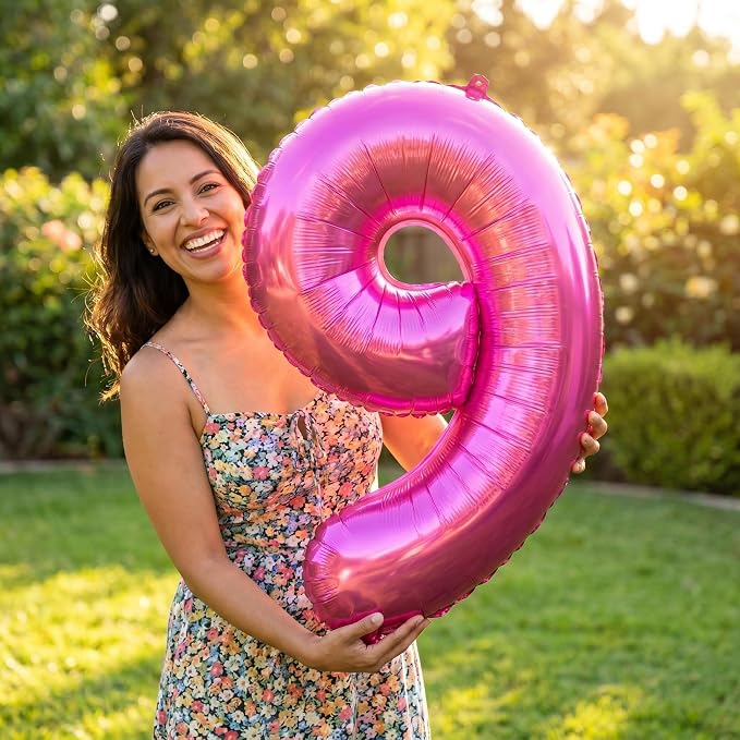 YPSelected 32 Inch Large Foil Helium Number Balloon Birthday Wedding Party 0-9 - Image 2