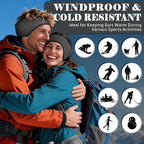 beister Ear Warmers for Women and Men, Fleece Winter Running Headbands with Ear Muffs, Windproof Thermal for Outdoor Sports