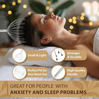 Head Massager 28 Fingers Scalp Massager Head Scratcher, Back Massage Back Scratcher, Stocking Stuffers for Scalp and Body Massage (Silvery)