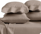 Bare Home Microfiber Bulk Pillow Cases - Standard/Queen Size Set of 4 - Cooling Pillowcases - Double Brushed - Taupe Pillowcases 4 Pack - Easy Care (Standard - 4 Pack, Taupe)