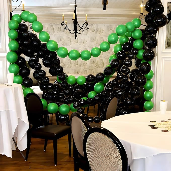 Black Green Link Balloons - Image 5