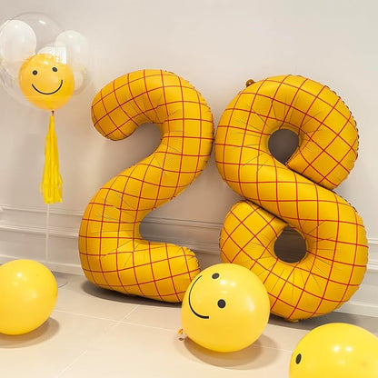 40 In Matte Yellow Number 8 Balloons Helium Foil Mylar Balloon Digital 8 | The - Image 5