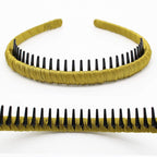 4 color Fashion hair bands headbands for women/Girls teeth comb Hair Accessories Non-slip Hair Hoop Resin Hairband Comfy headwear