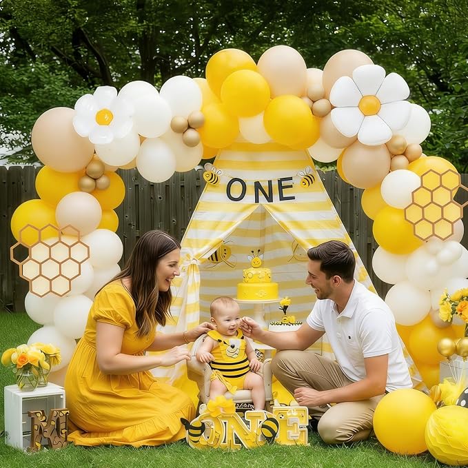 141pcs Bee Balloon Garland Arch Kit - Image 5