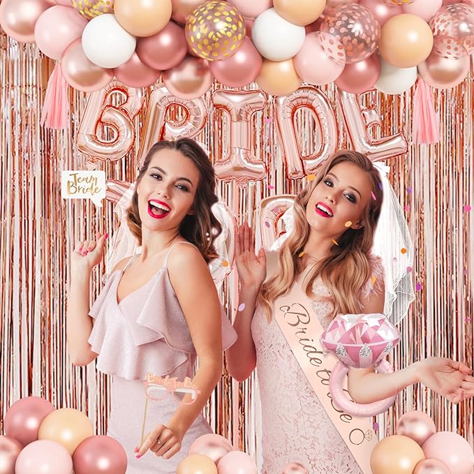 Amandir Bachelorette Party Decorations Supplies, Rose Gold Bridal Shower - Image 5