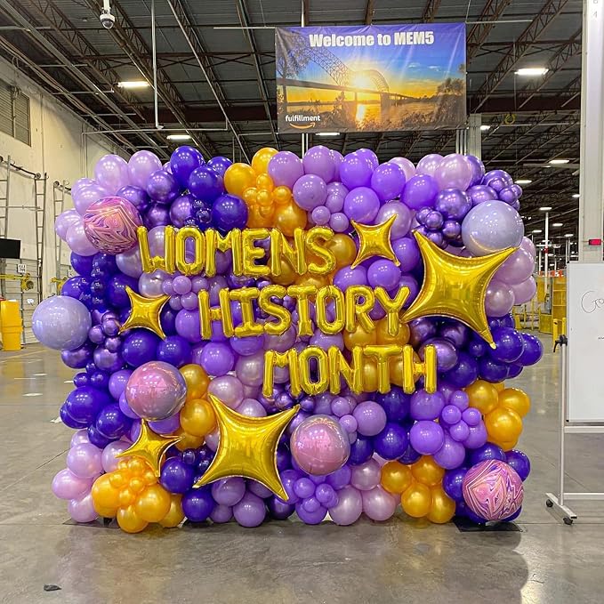 Voircoloria 130pcs Purple Balloons Garland Arch Kit, 18 12 10 5 Inch | - Image 8
