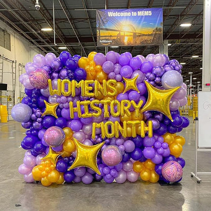 Voircoloria 130pcs Purple Balloons Garland Arch Kit, 18 12 10 5 Inch | - Image 8