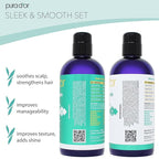 PURA D'OR Sleek & Smooth Conditioner (16oz) Anti-Frizz Formula For Luminous Hair, Easy to Comb, Detangling and Moisturizing, with Organic Aloe Vera, Organic Cedarwood Oil & Lemon Oil