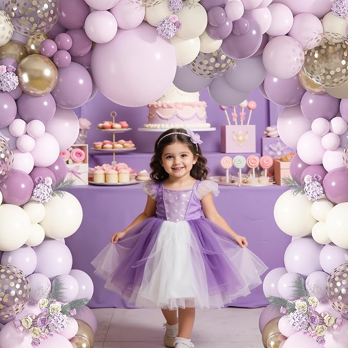 152Pcs Dusty Purple Balloons Arch Kit Different Size | Pink Lavender Lilac - Image 6