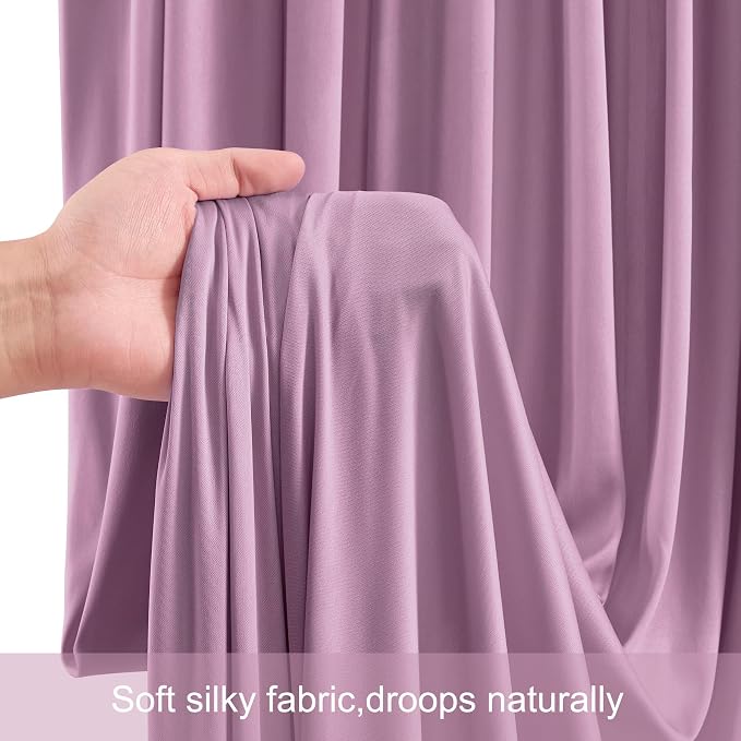 10 Panels Dusty Pink Backdrop Curtains - Image 5