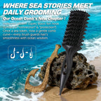 Candy Brush Curl Defining Vented Hair Brush for Effortlessly Blow Drying Detangling and Shaping and Styling, Airflow Wet Hair Brush for All Hair Types for Women and Men, Anti-Pull & Frizz, Black