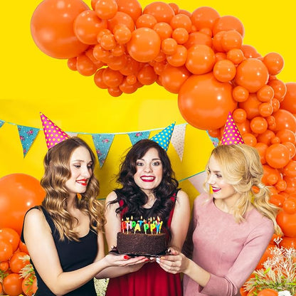 114pcs Orange Balloons Kit - Image 3