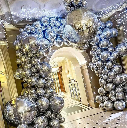 Metallic Silver Balloons, Birthday Decoration, Wedding Party, Baby Shower - Image 4