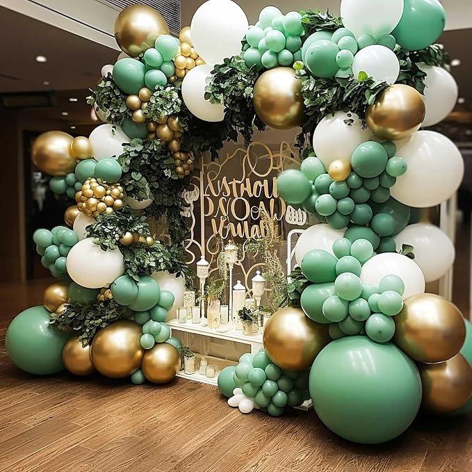Bean Green Balloons 18 Inch 24 Pack Matte Helium Latex Round Balloons - Image 6