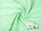 Sunflower King Pillowcases Set of 2, 100% Cotton King Size Pillow Cases 2, 20×40 inches Green Ash, Soft and Breathable
