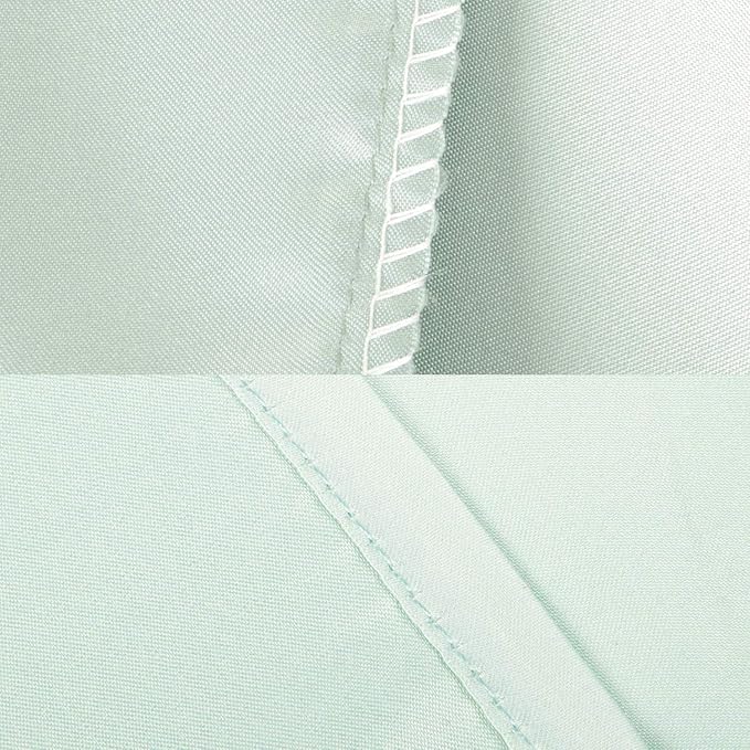 NTBAY Zippered Satin Body Pillow Pillowcase, Silky Slip Cooling Body Pillow Cover, Long Side Hidden Zipper, 20x54 Inches, Cyan