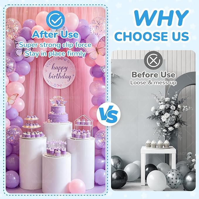 10 PCS Clear Balloon Arch Clips - Image 5