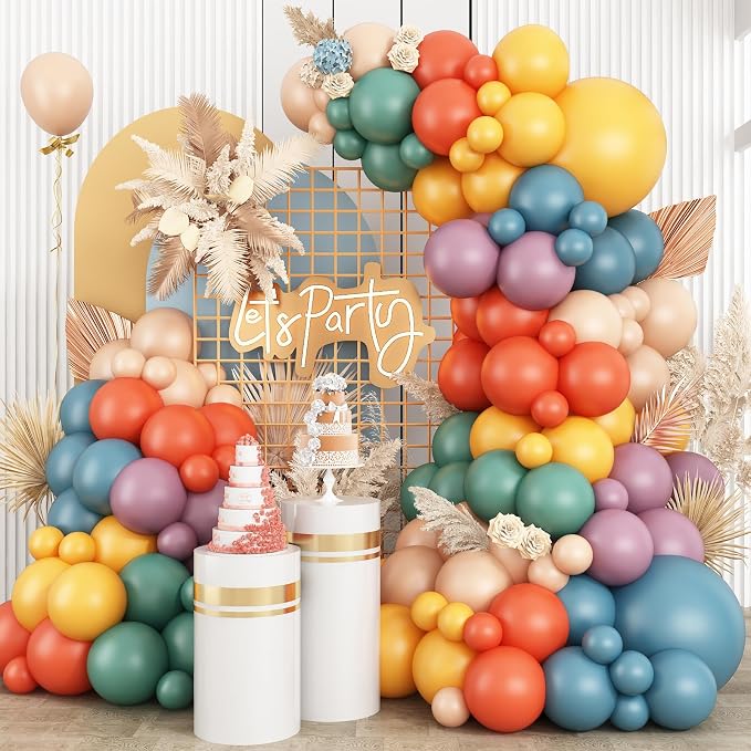 Boho Rainbow Balloon Arch Kit Boho Balloon Garland | Boho Balloon Garland by BTZO