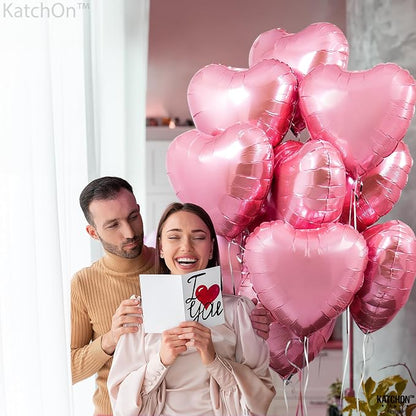 KatchOn Pink Heart Balloons 18 Inch, Light Pink Pride Month Decorations - Image 2