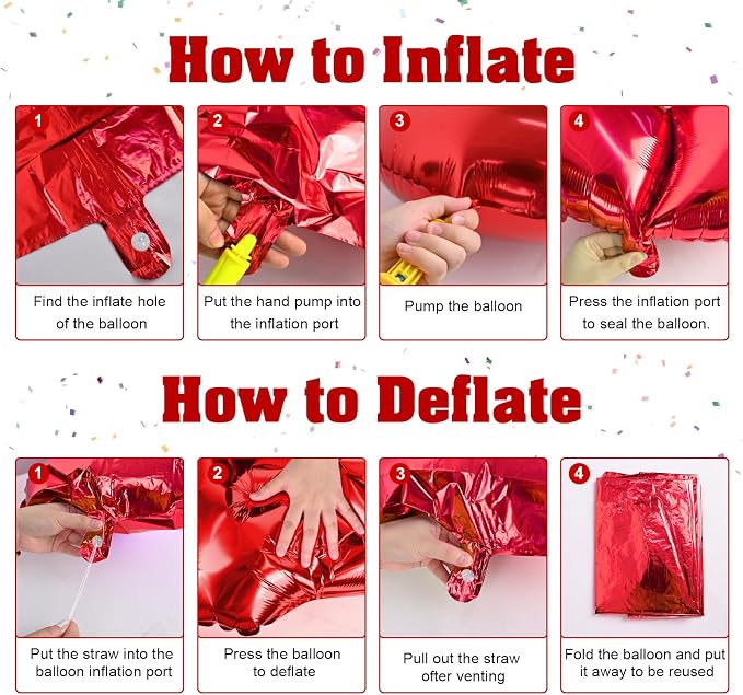 Red 1 Balloon Number for 1st Girls Birthday, 40 Inch Number Foil Balloons 0-9 - Image 3