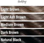Godefroy Hair Color Tint Kit 20 Application and 4 oz Coloring Stain Remover Combo, Complete Coverage of Gray Hair Roots, Salon Quality Results - Dark Brown