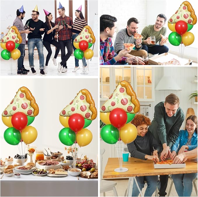 Pizzas Party Balloons Stand Kit 2 Sets - Image 7
