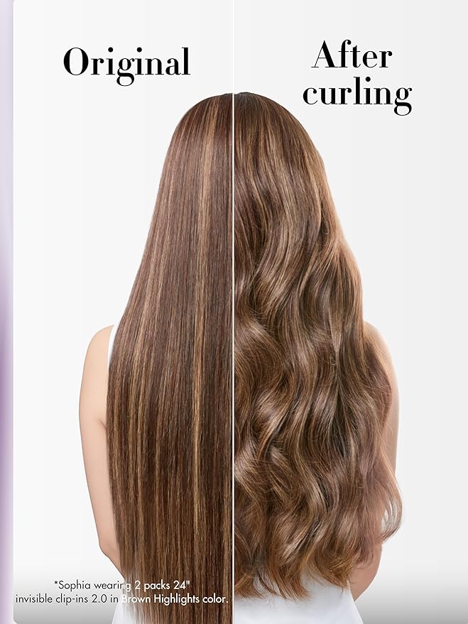 LUVME Invisible Clip in Hair Extensions Real Human Hair, 18 inch 110g 6Pcs, Natural Brown Highlights Human Hair Extensions Clip ins for Women, Natural Seamless Straight Human Hair