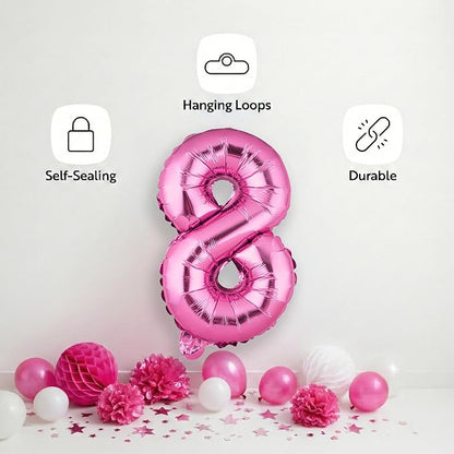 Restaurantware-Balloonify 16 Inch Number Balloon, 1 Digital Party Balloon - Image 4