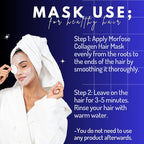 Morfose Professional Milk Therapy Hair Mask for Dry, Damaged, or Brittle Strands, 12 Essential Amino Acids, and Proteins, Fuller Healthier, Softer look, (large, 16.9 Fl Oz) (Collagen)