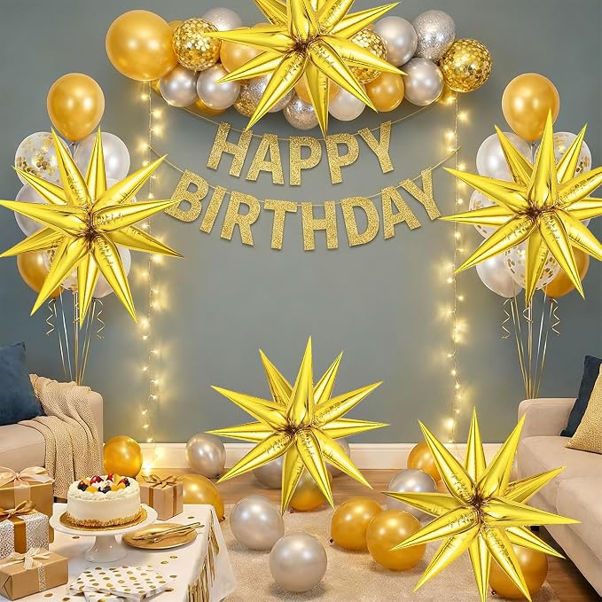 Gold Star Balloons - Image 4