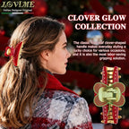 2026 Premium Durable Hair Claw Clip for Women, Original Italian Designed Strong Grip Hair Clips for Normal Fine Thin Hair, No Slip Jaw Clips with Gift Box for Christmas Birthday Girls, 3 Inch Red