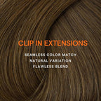 Full Shine 16 Inch Clip in Hair Extensions Light Brown Clip in Extensions Real Human Hair Seamless Hair Extensions Clip ins Natural Hair 7 Pcs 120 G