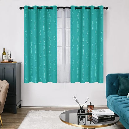 Deconovo Living Room Curtains 54 Inches Long, Thermal Insulated, Room Darkening - Image 2