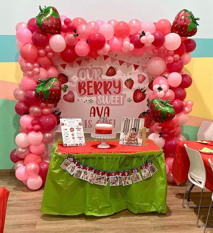 Strawberry Balloon Garland Arch Kit - Image 4