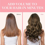GOO GOO Clip in Hair Extensions Real Human Hair, Remy Human Hair Extensions Clip ins for Women, Natural Human Hair, 16inch 120g 7Pcs, 1D/2C/4E Chocolate Dip Color Melt