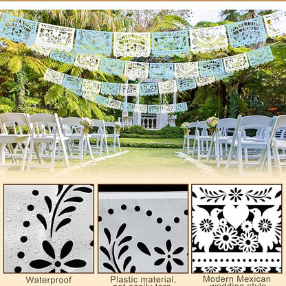 TaoBary 6 Pcs Papel Picado Mexican Wedding Cielito Lindo Party Decor 118 Feet - Image 3