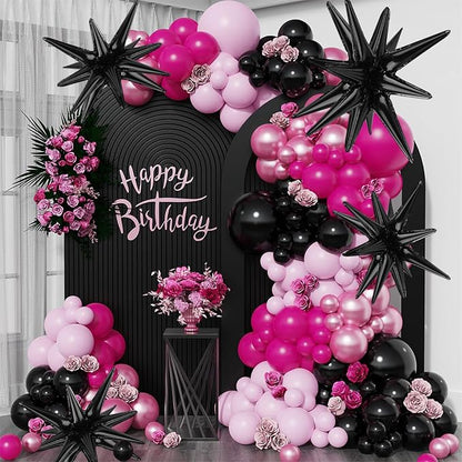 8 Pcs Black Star Balloons, 27/22 inch Explosion Foil Balloons - Image 6