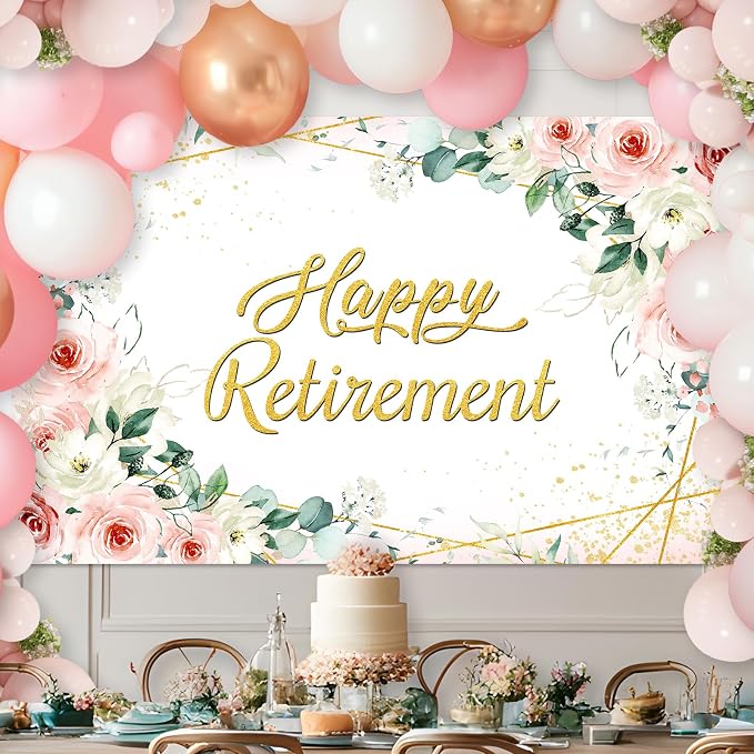 Avezano Happy Retirement Backdrop - Image 3