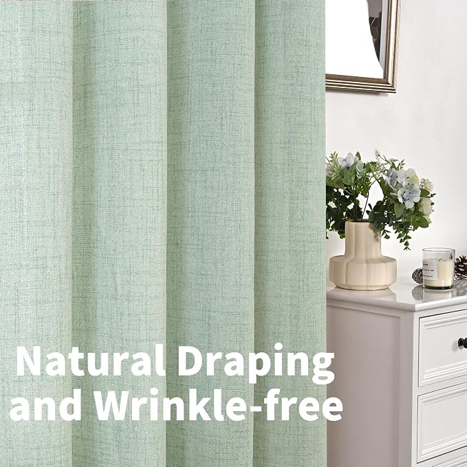 YoungsTex Linen Curtains 45 Inch Length - Image 5