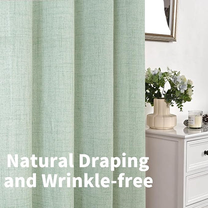 YoungsTex Linen Curtains 45 Inch Length - Image 5