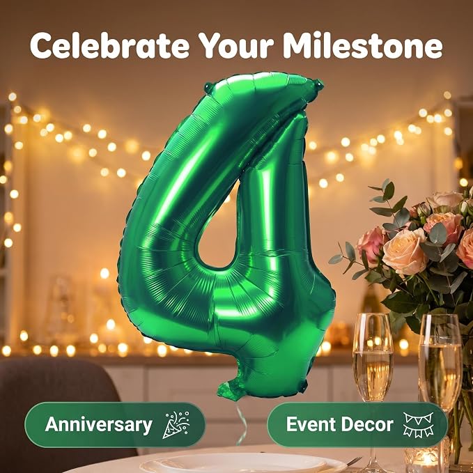 YPSelected 32 Inch Large Foil Helium Number Balloon Birthday Wedding Party 0-9 - Image 6