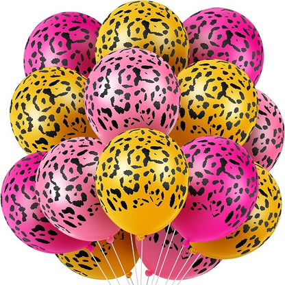 Gejoy 36 Pcs Cheetah Balloons Pastel Leopard Print Balloons 12 Inch Spots Latex by Unknown
