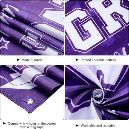 Graduation Congratulations Banner Decorations, Class of 2026 Personalized - Image 3