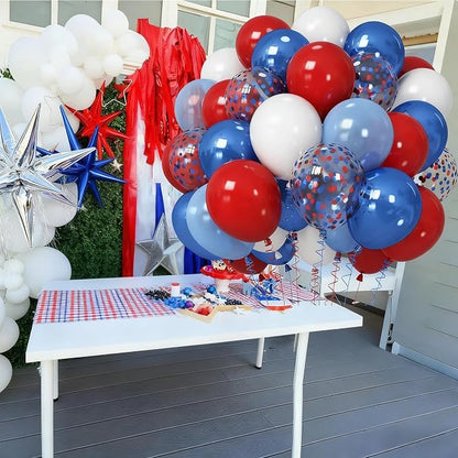 Red White Blue Balloons, Memorial Day Patriotic 250th Anniversary USA Blue Red - Image 5