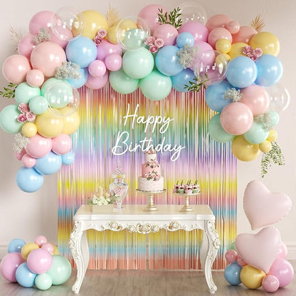157PCS Pastel Balloons Arch Garland Kit by MEBAY