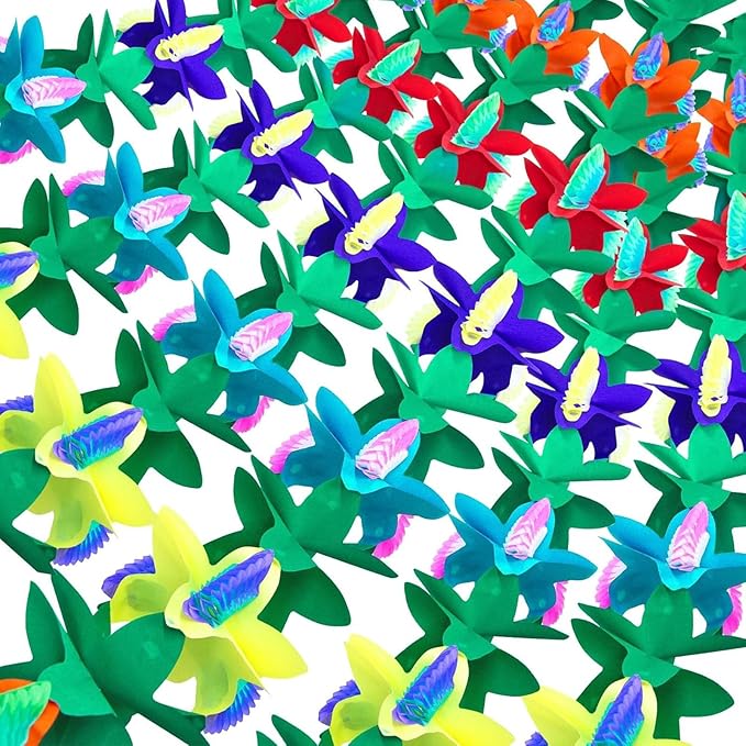 FUTUREPLUSX 6 Pack Tropical Hawaiian Garland Luau Party Decorations, 60ft | by FuturePlusX